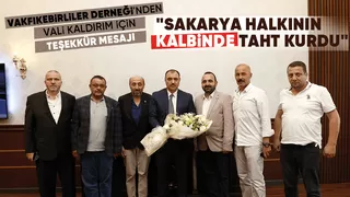 Vali kaldırım için teşekkür mesajı