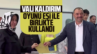 Vali Kaldırım ikinci tur için oyunu kullandı
