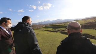 Vali Kaldırım, jeotermal sahada inceleme yaptı