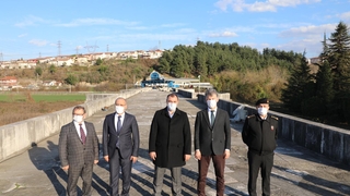 Vali Kaldırım, Justinianus Köprüsü'nde inceleme yaptı