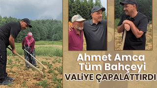 Vali Kaldırım Keremali çapa yapıp vatandaşlara yardım etti