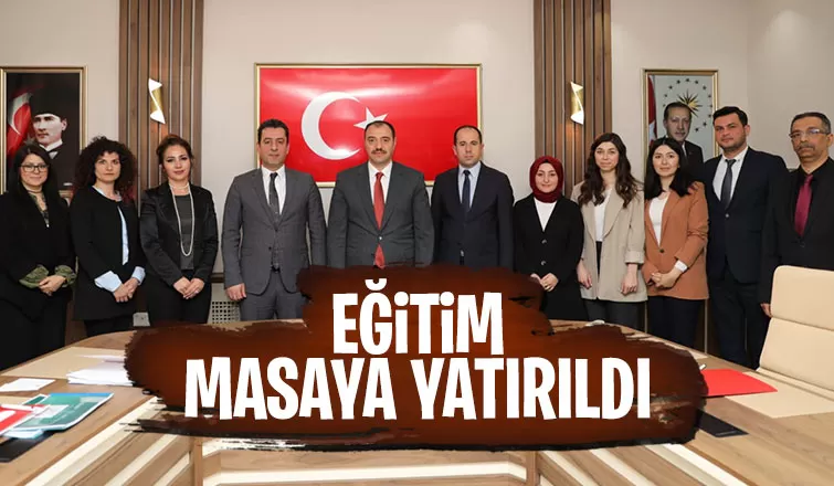 Vali Kaldırım, Milli Eğitim Müdürlüğü'nden brifing aldı
