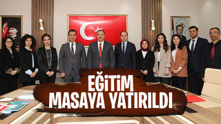 Vali Kaldırım, Milli Eğitim Müdürlüğü'nden brifing aldı