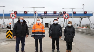 Vali Kaldırım otoyolda açılış öncesi inceleme yaptı