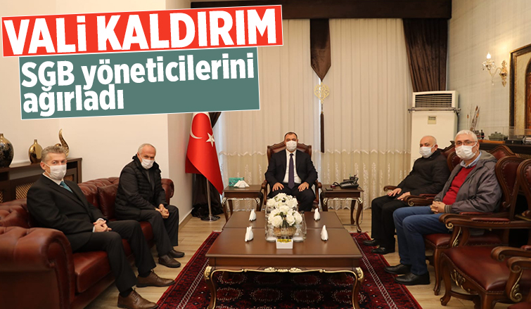 Vali Kaldırım, SGB yöneticilerini ağırladı
