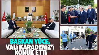 Vali Karadeniz'den Başkan Yüce'ye ziyaret
