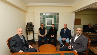Vali Karadeniz'den Fotoğrafçılar Odası Başkanı Cevat Davulcu'ya ziyaret