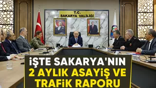 Vali Karadeniz Sakarya'nın asayiş raporunu açıkladı