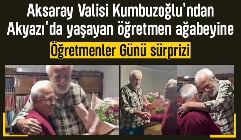Vali Kumbuzoğlu, Öğretmenler Günü’nde ağabeyini Akyazı’da ziyaret etti