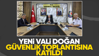 Vali Rahmi Doğan güvenlik toplantısına katıldı