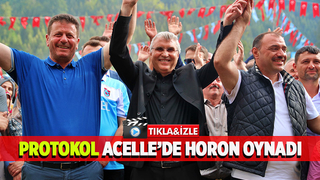 Vali ve Büyükşehir Belediye Başkanı Acelle'de horon oynadı