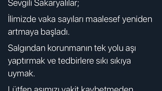 Validen vaka artışı uyarısı
