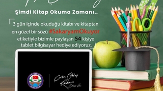 Valilik 54 kişiye tablet hediye edecek