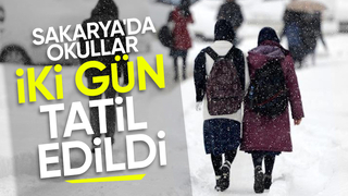 Valilik açıkladı; Sakarya'da okullar iki gün tatil edildi