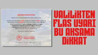 Valilikten fırtına uyarısı