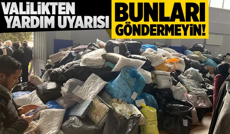 Valilikten ikinci el ve tarihi geçmiş ürünleri göndermeyin uyarısı