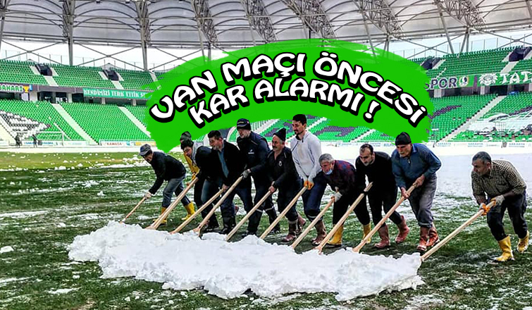 Van maçı öncesi kar alarmı