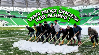 Van maçı öncesi kar alarmı
