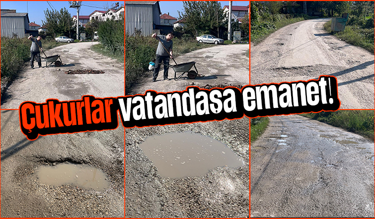 Vatandaş çareyi çukurları kendileri kapatmakla buldu