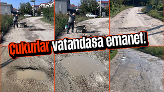 Vatandaş çareyi çukurları kendileri kapatmakla buldu
