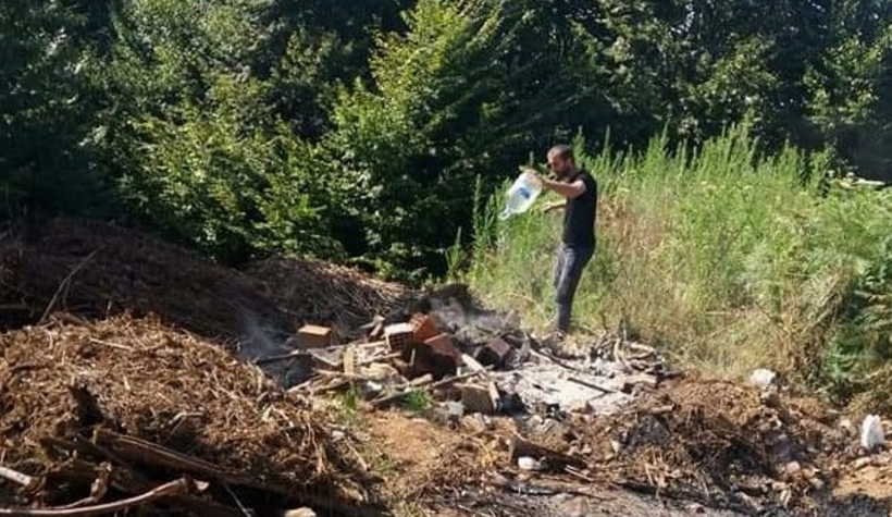 Vatandaşın dikkati ormanı kurtardı