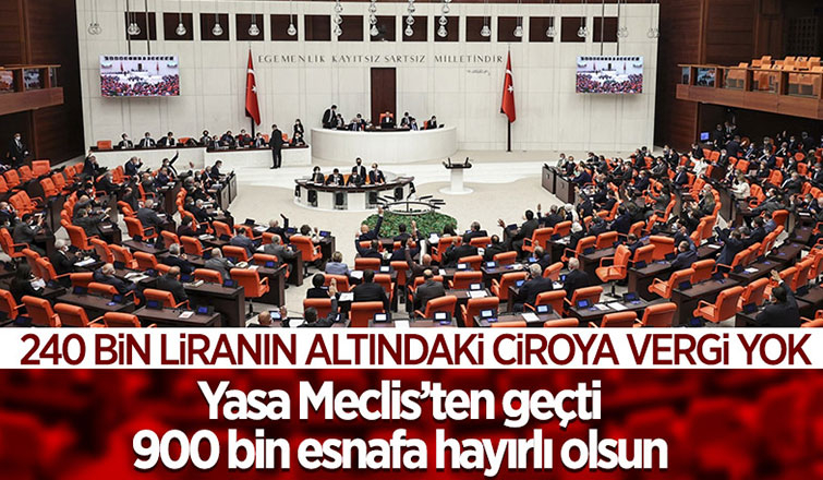 Vergi Kanunu TBMM'de kabul edildi