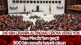 Vergi Kanunu TBMM'de kabul edildi