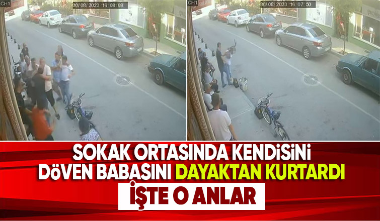 Vicdansız babanın kızını dövdüğü anlar 