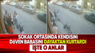 Vicdansız babanın kızını dövdüğü anlar 