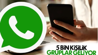 WhatsApp, 5 bin kişilik gruplara izin verecek