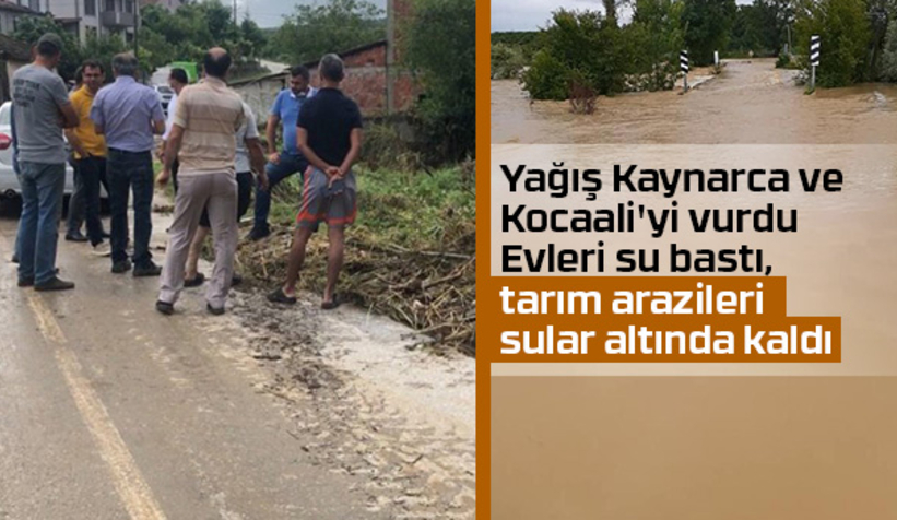 Yağış iki ilçeyi vurdu