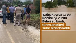 Yağış iki ilçeyi vurdu