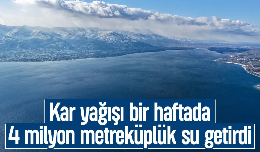 Yağışlar Sapanca Gölü'ne 4 milyon metreküplük su getirdi