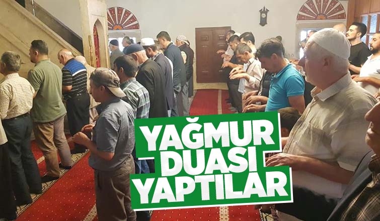 Yağmur duası için eller semaya açıldı