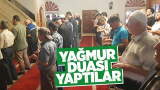 Yağmur duası için eller semaya açıldı