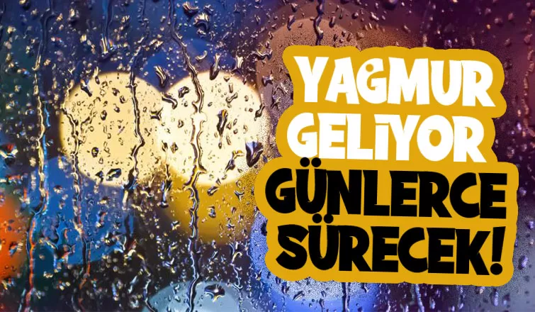 Yağmur geliyor  sıcaklık 10 derece birden düşecek