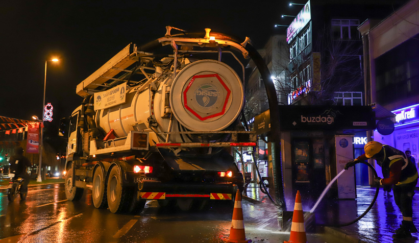 Yağmur suyu hatları güvenli hale getirildi