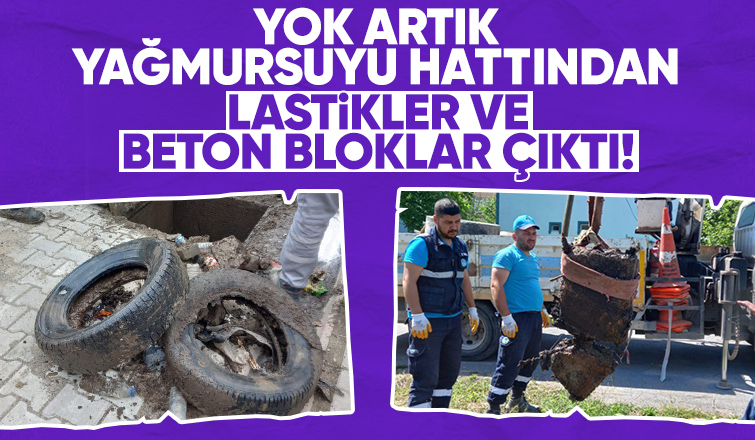 Yağmursuyu hattından çıkanlar şok etti