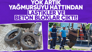 Yağmursuyu hattından çıkanlar şok etti