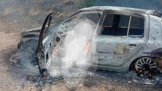 Yanan araçta cesedi bulundu