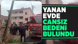 Yanan evde yaşlı kadın öldü