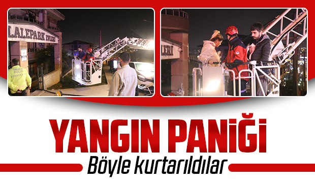 Yangın binayı sokağa döktü: 1 kişi dumandan etkilendi