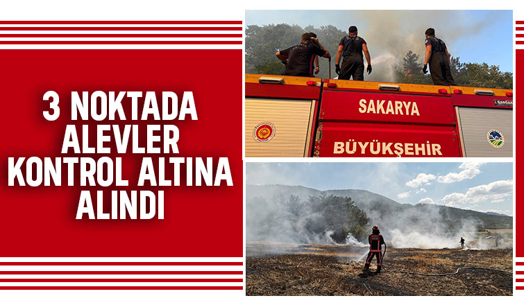 Yangın üstüne yangın:3 noktada alevler kontrol altına alındı