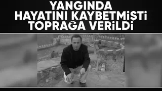 Yangında ölen işçiye acı veda