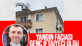 Yangında yanan çatıya düşen itfaiyeci öldü