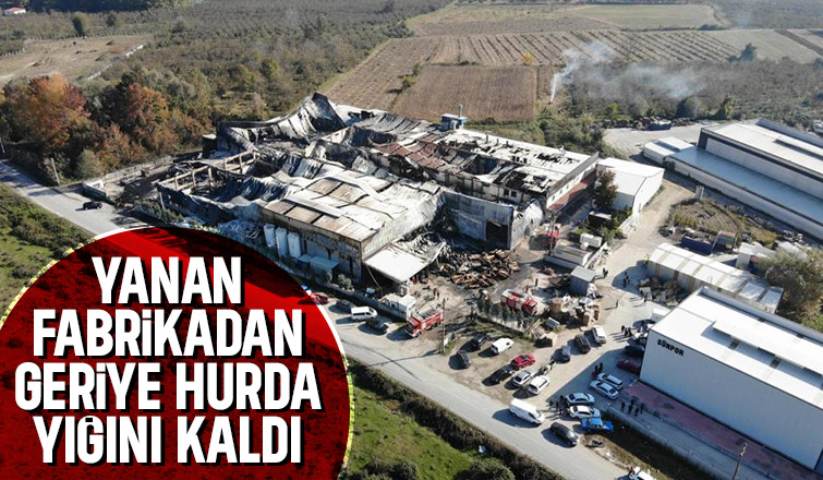 Yangının verdiği hasar gün ağarınca ortaya çıktı