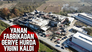 Yangının verdiği hasar gün ağarınca ortaya çıktı