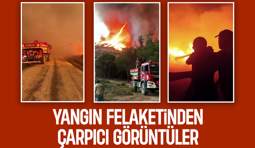 Yangınının görünmeyen kahramanları kamerada