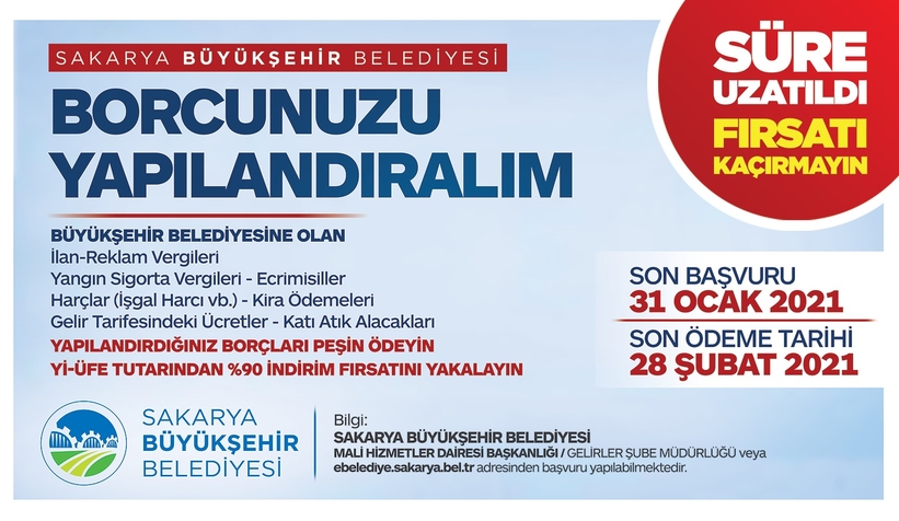 Yapılandırma başvuruları sona eriyor