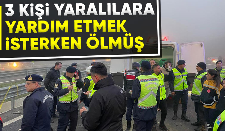 Yardıma koştular kazada hayatlarını kaybettiler